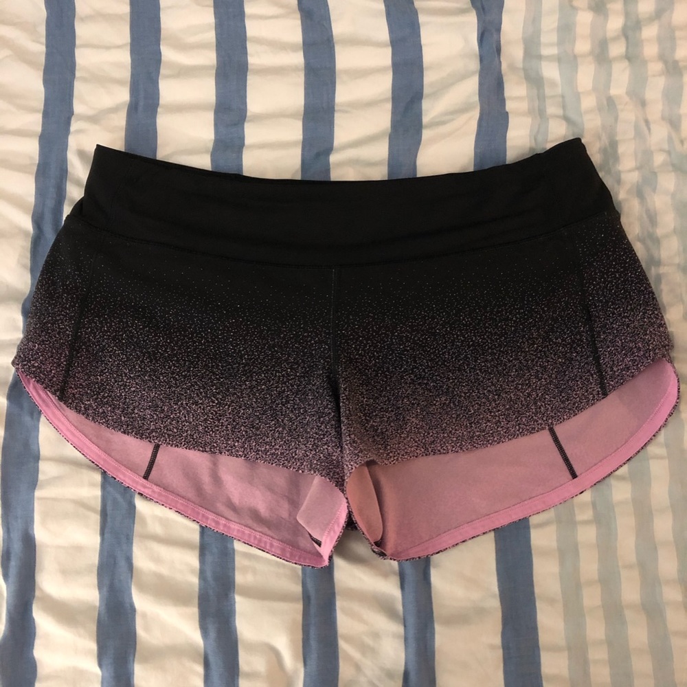Lululemon ombré speckled pink speed shorts 8 - Picture 6 of 6